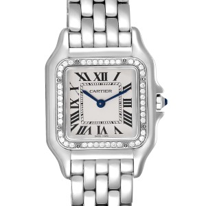 cartier panthere stainless steel ladies watch