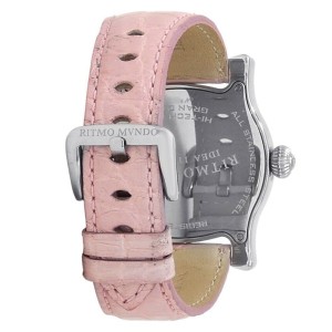 Ritmo Mvndo Idea Italiana Stainless Steel Pink Mother of Pearl Ladies Watch