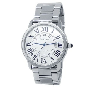 Cartier Ronde Solo de Cartier Stainless Steel Auto Silver Men's Watch W6701011