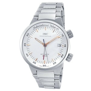 IWC GST Alarm Stainless Steel Automatic Silver Men's Watch 