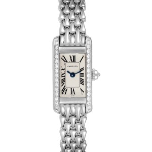 cartier ladies gold watches with diamonds
