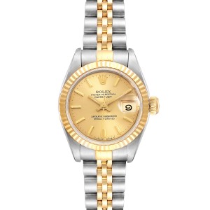 Rolex Datejust Steel Yellow Gold Fluted 