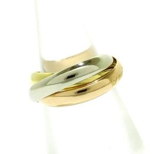 Cartier 18k White , Yellow and Pink Gold Trinity Ring LXJG-56