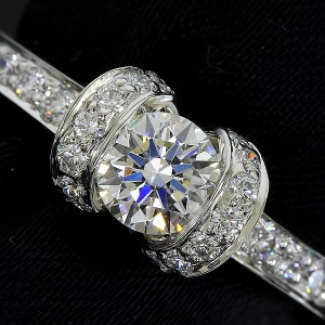 Tiffany & Co. Pt950 Platinum Diamond Ring 