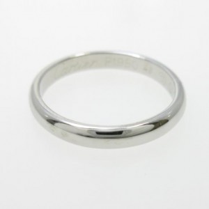 Cartier PT 950 Platinum Wedding Ring Size: 3.75