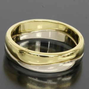 Cartier 18K White And Yellow Gold Love Ring Size 5.75