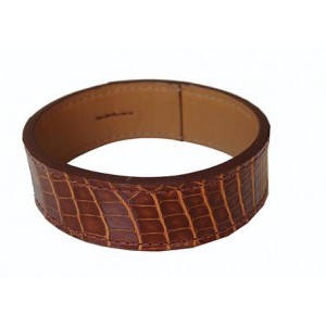 Hermes Brown Leather Bracelet