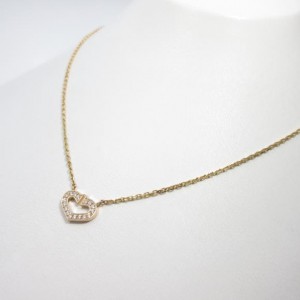 Cartier C Heart 750 Pink Gold Necklace 