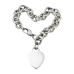 Tiffany & Co. 925 Sterling Silver Heart Tag Bracelet