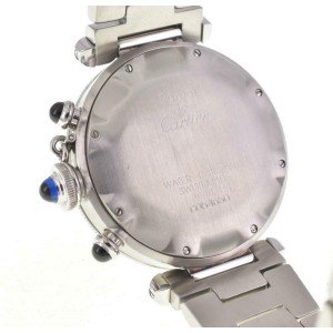 CARTIER Pasha 38 1050 Chronograph Silver Dial Quartz Watch LXGJHW-18