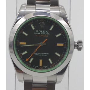 Rolex Milgauss 116400GV Stainless Steel 40mm Mens Watch