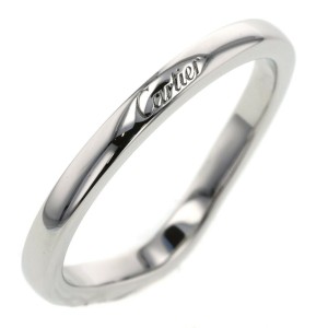 CARTIER 950 Platinum Ballerina Curve Wedding Ring LXGBKT-125