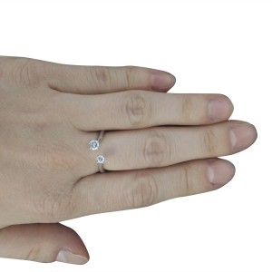 0.35 Carat 14K White Gold Diamond Ring