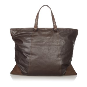 Bottega Veneta Intrecciato Leather Travel Bag