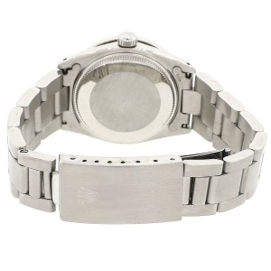 Rolex Datejust Midsize 31MM Automatic Stainless Steel Oyster Watch w/Black Roman Dial & Diamond Bezel