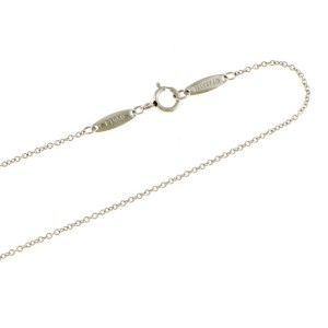 TIFFANY & Co 950 Platinum diamond Necklace LXKG-76