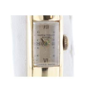 Baume & Mercier 18K Rose Gold Manual Vintage 10mm Womens Watch