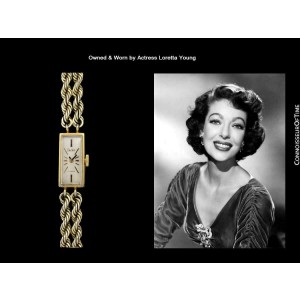 1960's Swiss Vintage Ladies 14K Gold P. Watch - OWNED & WORN BY LORETTA YOUNG