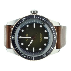 ORIS DIVER SIXTY FIVE 40MM STAINLESS STEEL GREEN DIAL 01-733-7707-4387 FULL SET