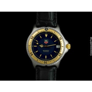 TAG HEUER SEL Automatic Mens Midsize SS Steel & 18K Gold Watch - Mint - Warranty