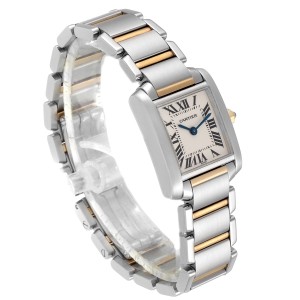 cartier tank francaise 18kt yellow gold ladies watch