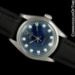 1970 ROLEX OYSTER Vintage Mens SS Steel & Diamond Watch - $6,995, Mint Condtion