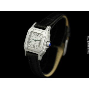 Cartier Santos Ladies Stainless Steel Watch 