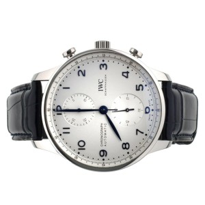 iWC Portugieser Chronograph Stainless Steel Silver Dial 