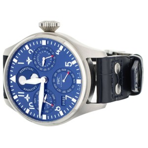 IWC Big Pilot's Watch Perpetual Calendar Blue Dial 46mm  Full Set