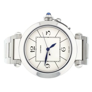 Cartier Pasha Cream Dial Stainless Steel Case & Bracelet Automatic 42MM