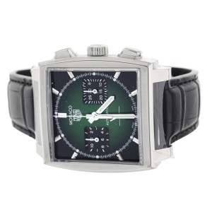 Tag Heuer Monaco Chronograph Green Dial Stainless Steel 