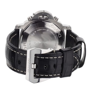 Panerai Luminor Daylight Chronograph Black Stainless Steel Watch