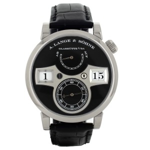 A.Lange & Sohne Zeitwerk Black Dial Watch