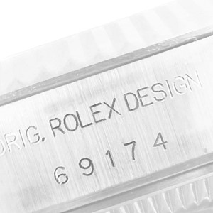 Rolex Datejust Steel White Gold Salmon Dial Ladies Watch 