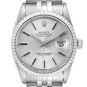 rolex datejust silver dial