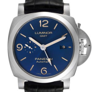 Panerai Luminor 1950 3 Days GMT 44mm Blue Dial Watch 