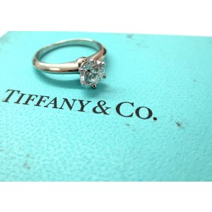 Tiffany & Co. Platinum Round Diamond Solitaire Engagement Ring