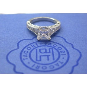 TACORI Platinum Princess Cut Diamond Engagement Ring