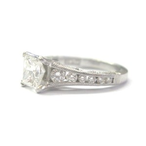 TACORI Platinum Princess Cut Diamond Engagement Ring