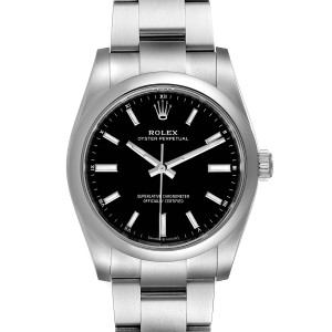 rolex oyster perpetual 34mm black