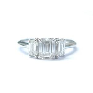 tiffany emerald diamond ring