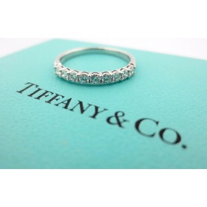 Tiffany & Co Embrace 2.2mm 0.27ct Round Diamond Platinum Eternity Wedding Band 6