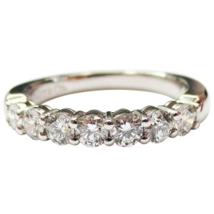 Tiffany & Co Embrace 3mm 0.57ct Round Diamond Platinum Eternity Wedding Band