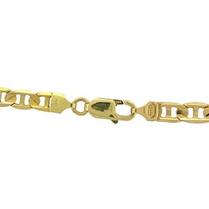 14k Yellow Gold Figaro Link Style Chain Necklace 