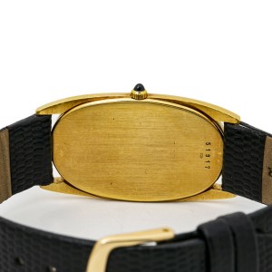 Audemars Piguet Geneve Oval Vintage 18K Yellow Gold Hand Wind Mens Watch 24mm