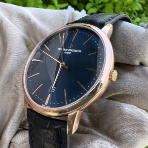 Vacheron Constantin 85180 Blue Dial Rose Gold Dress Watch