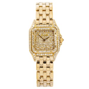 Cartier Panthere Factory Diamonds Quartz Ladie Watch