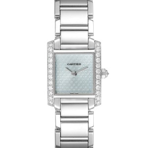 cartier tank francaise white gold with diamonds
