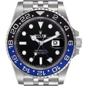 rolex gmt master ii black and blue