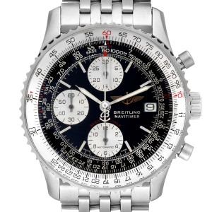 Breitling Navitimer Fighter Chronograph Steel Mens Watch A13330 Box Papers